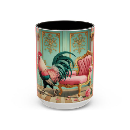 The Salon Rooster Colorful Mugs (11oz, 15oz)