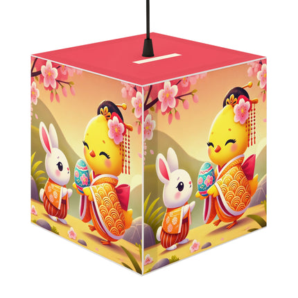 Whimsical Springtime Exchange Light Cube Lamp