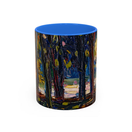 In the Park of St. Cloud by Wassily Kandinsky Colorful Mugs (11oz, 15oz)