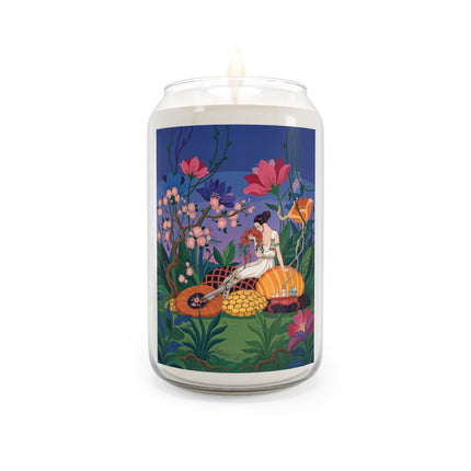🌺💐 The Lady Of The Flower Garden Scented Soy Candle – Art Deco Floral Reverie