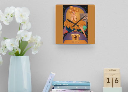 November & Topaz Zodiac Acrylic Wall Clock