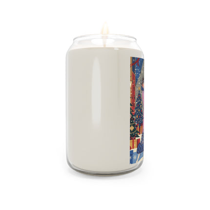 🎩🎄 Christmas Eve Promenade Scented Soy Candle – Art Deco Holiday Elegance