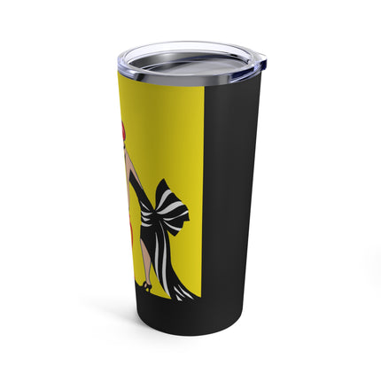 A Moment of Elegance: A Passionate Embrace Amidst Golden Splendor Tumbler 20oz
