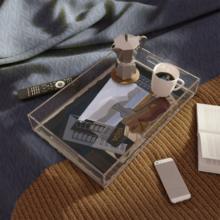 Open Window by Juan Gris Acrylic Serving Tray