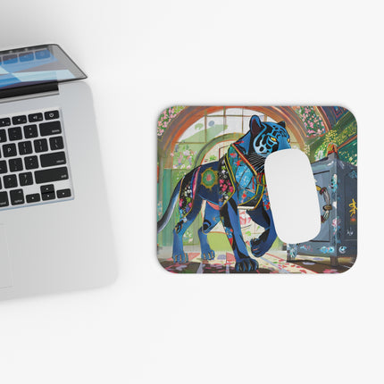 Cyber Panther's Hunt Mouse Pad, Rectangle