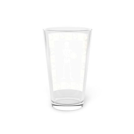 Candy Corn Skeleton Glass, 16oz