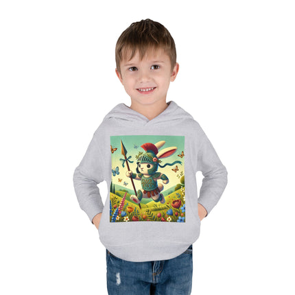 Rabbit Gladiator Toddler Pullover Fleece Hoodie