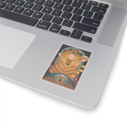 June & Pearl, Alexandrite (from the Gem Series) by Sofia Chiostri Kiss-Cut Stickers (4 Sizes)