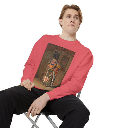 A Buddhist Lama by Vasily Vereshchagin Garment-Dyed Sweatshirt