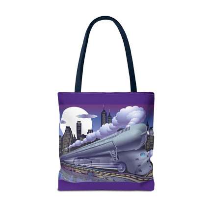 The Art Deco Bullet Train Tote Bag (AOP)