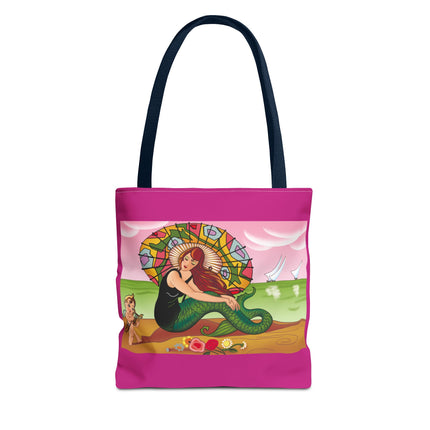 Mermaid Tote Bag with Art Deco Design