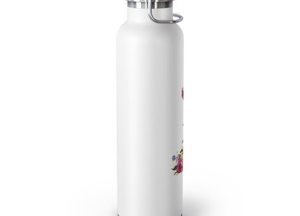 Blooming Splendor: A Floral Transformation Copper Vacuum Insulated Bottle, 22oz