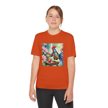 Cyberpunk Rooster Youth Competitor Tee