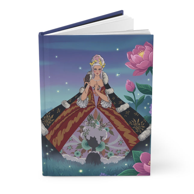 🌙✨ The Lady Of The Firefly Garden Hardcover Journal – Art Deco Moonlit Elegance