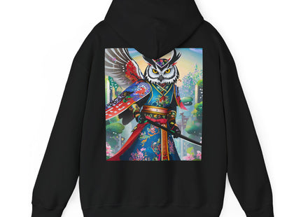 Cyberpunk Samurai Owl – Heavy Blend™ Hooded Sweatshirt