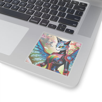 Cyberpunk Chic Kiss-Cut Stickers (4 Sizes)