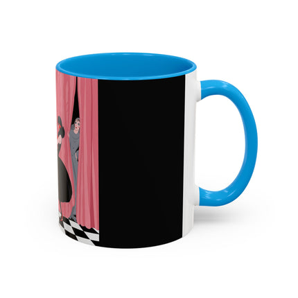 The Ladies Behind The Velvet Curtain Colorful Mugs – Art Deco Theatrical Elegance
