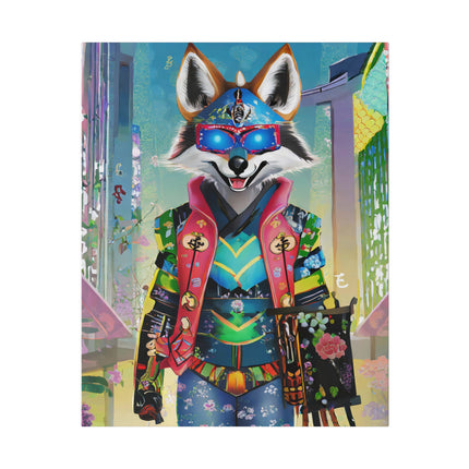 Cyber Hyena Matte Canvas, Stretched, 0.75"