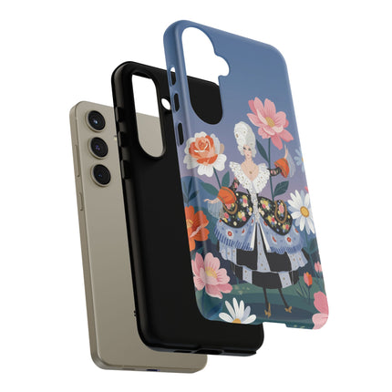 🌸🎀 The Grand Floral Promenade Phone Case – Art Deco Fashion Fantasy