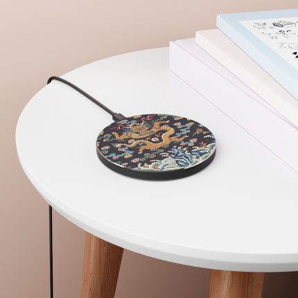 Rank Badge with Dragon with Deer Hooves Wireless Charger