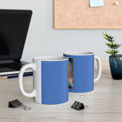 September & Sapphire (from the Gem Series) by Sofia Chiostri Ceramic Mug 11oz