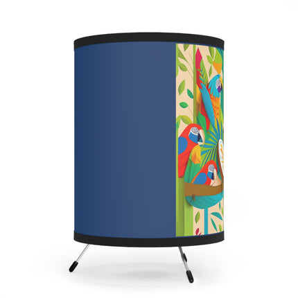 Colorful Macaws Tripod Lamp