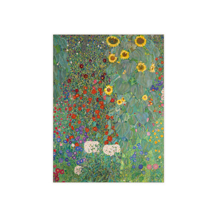 Farm Garden with Sunflowers by Gustav Klimt Ceramic Tile