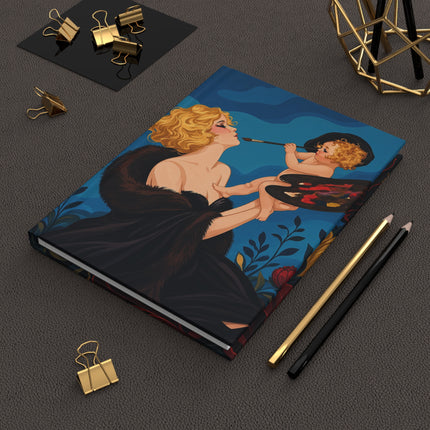 🎨🌹 The Lady Of The Midnight Beauty Atelier Hardcover Journal – Art Deco Floral Glamour