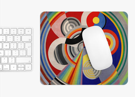 Rythme No. 1 by Robert Delaunay Mouse Pad, Round and Rectangle