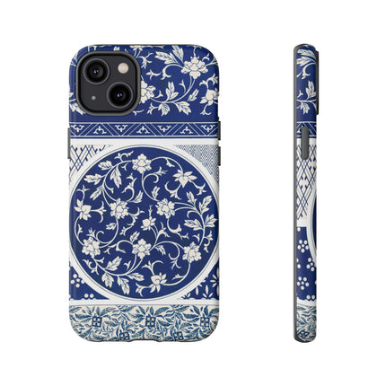 Blue Flower Pattern by Owen Jones Phone Cases