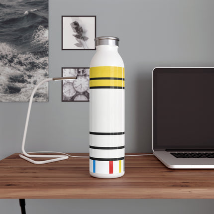 Place de la Concorde by Piet Mondrian Slim Water Bottle