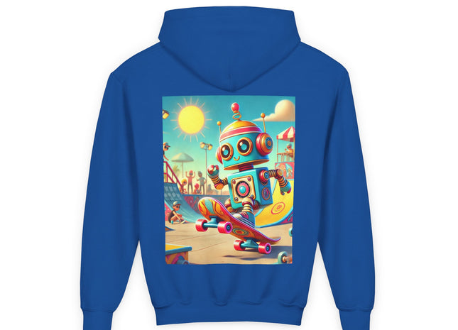 Skate Park Robot Youth Heavy Blend Hooded Sweatshirt