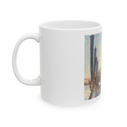 Gondola Moorings on the Grand Canal by John Singer Sargent Ceramic Mug (11oz, 15oz)