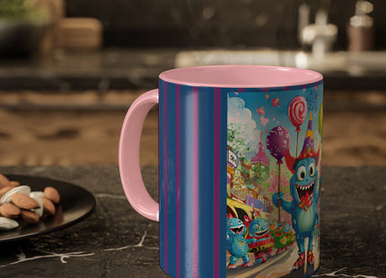 Monster Parade Madness Colorful Mugs, 11oz