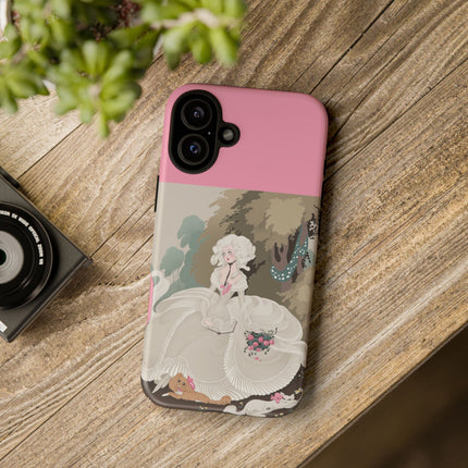 Rococo Garden Reader Phone Case – Whimsical Elegance & Timeless Charm
