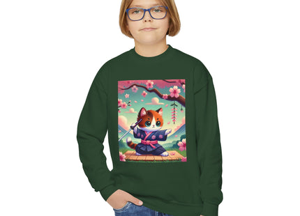 Samurai Kitten Youth Crewneck Sweatshirt