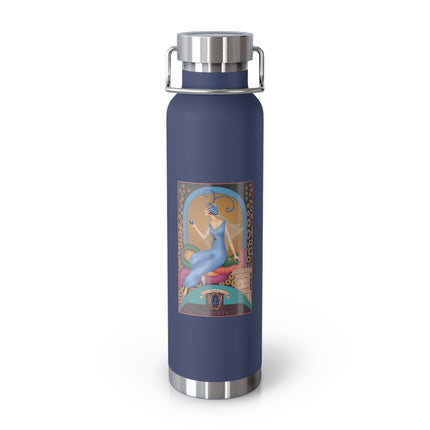 September & Sapphire (from the Gem Series) by Sofia Chiostri Copper Vacuum Insulated Bottle, 22oz