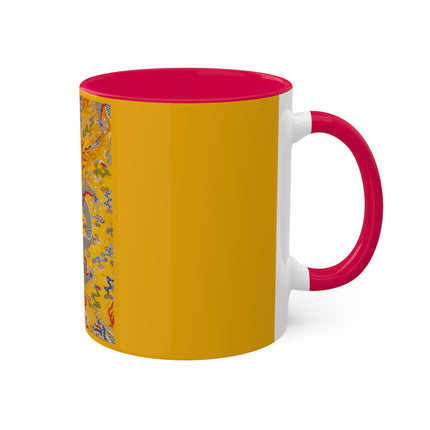 The Imperial 12-Symbol Robe, A Dragon's Regalia Colorful Mugs, 11oz
