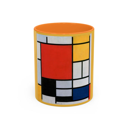Composition with Red, Yellow, Blue, and Black by Piet Mondrian Colorful Mugs (11oz, 15oz)