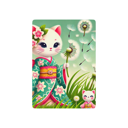 Geisha Kitten and the Dandelion Wish Playing Cards