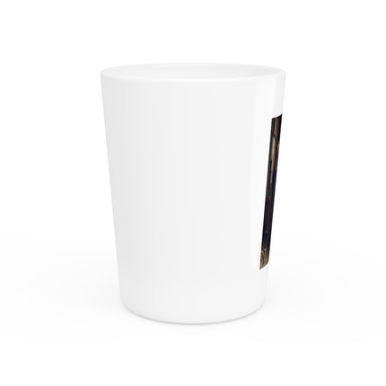 Arnolfini Portrait by Jan Van Eyck Ceramic Shot Glass
