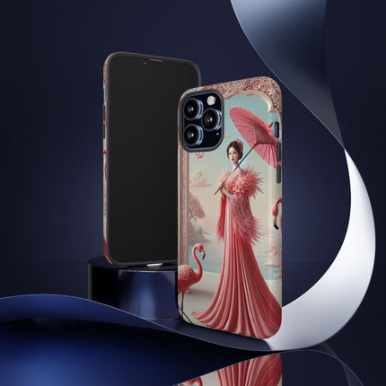 Petals, Porcelain, and Flamingos Phone Cases