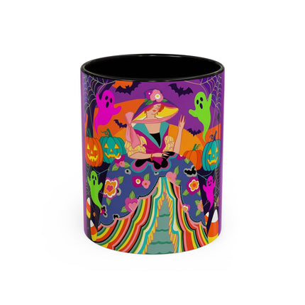 🌈👻 The Rainbow Ghost Masquerade Colorful Mug – Colorful Halloween Charm