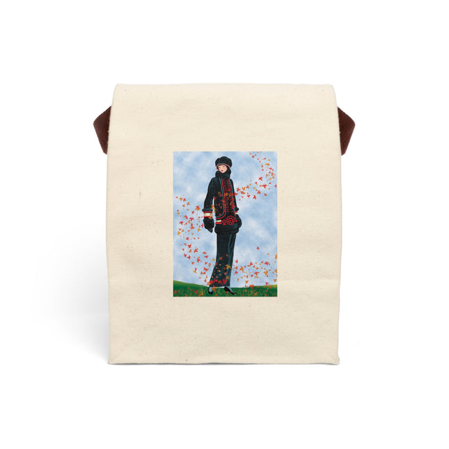 Elegance in Autumn Canvas Lunch Bag With Strap