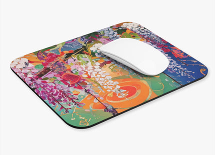 Golden Wisteria Elegance Mouse Pad (Rectangle)