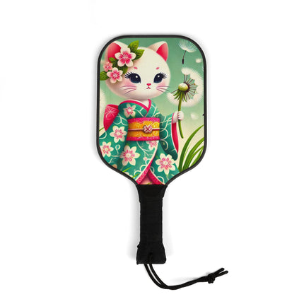 Geisha Kitten and the Dandelion Wish Pickleball Kit – Gentle Wishes & Whispering Winds