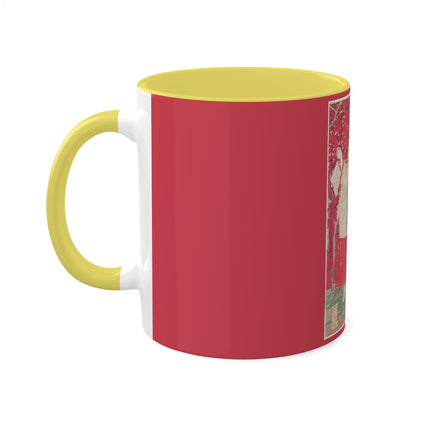 Wood for the Plum Tree by Tsukioka Yoshitoshi Colorful Mugs, 11oz