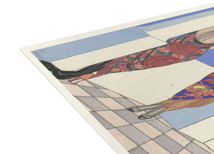 Le goût des châles by George Barbier Postcards (envelopes included) - Bundles of 10, 30, 50 Pieces