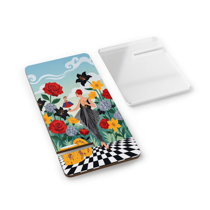 🌹👗 The Lady And Her Little Companion Mobile Display Stand – Art Deco Floral Elegance