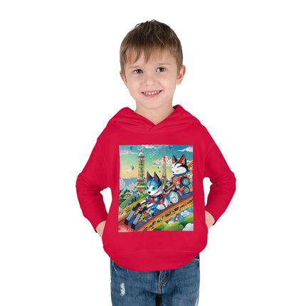 Kitsune Carnival Toddler Pullover Fleece Hoodie